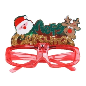 Lunettes Merry Christmas scintillantes avec Père Noël et renne pour fêtes de Noël