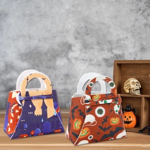 Halloween felt candy bags with ghost and pumpkin patterns for children party decoration