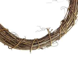 Natural brown grapevine wreath base for DIY Christmas crafts and holiday decor