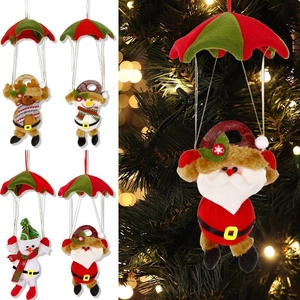 Paracadute di Natale Babbo Natale Pupazzo di Neve Renna Peluche Ornamento Sospeso Festa Decorazione della Casa Bambola Regalo