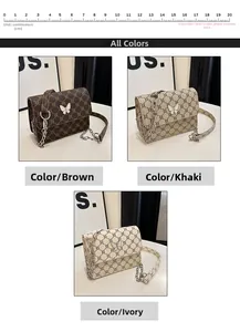 Detailed comparison of three vintage square bags with butterfly clasps and chain straps