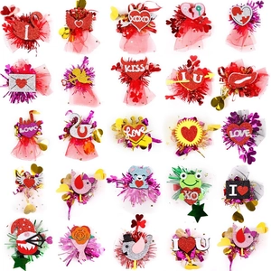Valentine's Day Sequin Heart Hair Clip Love XOXO Letter Mesh Swan Gnome Hair Pins For Women Party Hair Accessories