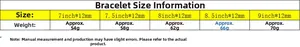Size guide for Cuban chain bracelet showing length options and 12mm width details