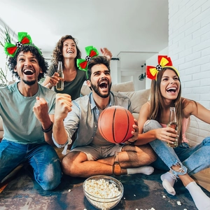 Soccer bow headbands for 2026 World Cup party decorations and sports cheering accessories