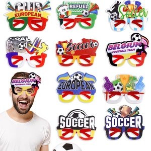 Lunettes de Fête à Thème Match de Football Lunettes Décoratives de Football Accessoires de Supporters pour Événements Sportifs