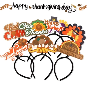 Thanksgiving Truthahn Haarreif Festliche Party Bopper Kürbis Ahornblatt Kopfschmuck Für Happy Thanksgiving Day Party Favors