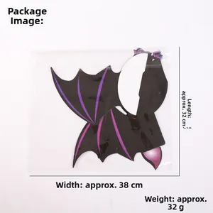Halloween bat honeycomb ornament in packaging, size 32x38cm for party decoration