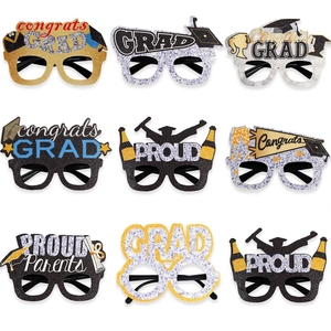 Graduation Season Party Decorations Funny Glitter Eyeglasses Graduation Ceremony Photo Props Congrats Grad Proud Glasses Frame