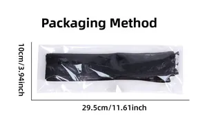 Detailed view of Halloween theme ribbon in flat packaging with clear size dimensions