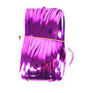 Magenta metallic foil fringe curtain decoration for party backdrop and events