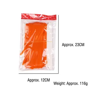 Orange macaron tinsel curtain 1x3m for birthday party decoration backdrop