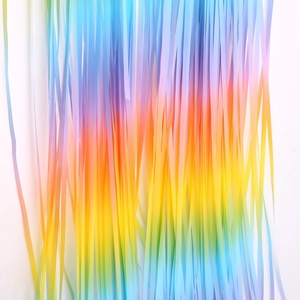 Rideau à franges arc-en-ciel dégradé pour décoration murale de fête et arrière-plans