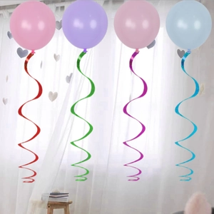 Metallic PET Hanging Swirl Decorations Glitter Laser Foil Ceiling Streamers For Birthday Wedding Party Supplies Festival Home Decor