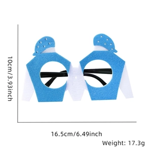 Blue horse racing party glasses dimensions 16.5cm width and 17.3g weight detail