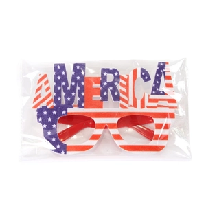 American flag party glasses with AMERICA lettering and star pattern for Independence Day