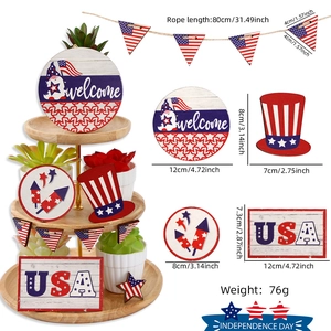 Détails du kit de décoration USA Independence Day avec dimensions et poids inclus