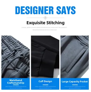 Detail of drawstring waist with metal eyelets and side pockets on men's jogger pants