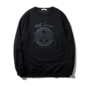 Men Plus Size Sweatshirt Reflective Print Cotton Crew Neck Loose Casual Pullover Streetwear Big And Tall Long Sleeve Top
