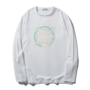 T-shirt blanc à manches longues et col rond avec imprimé graphique Dipper Games rétro