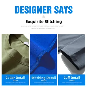 Detailed views of neckline, stitching and cuffs of long sleeve cotton men's shirts