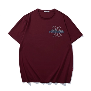 T-Shirt Imprimé pour Hommes Grande Taille Été Ample en Mélange de Coton Manches Courtes Top Basique Décontracté Tee avec Impression Alphabet