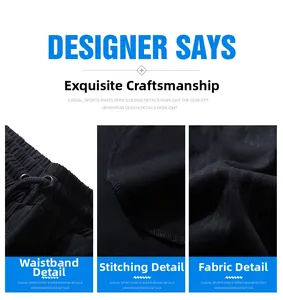 Close-up of elastic drawstring waist and premium stitching on men's textured casual shorts