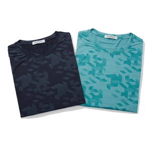 T-Shirt Homme Grande Taille à Séchage Rapide Décontracté Ample Haut Manches Courtes avec Motif Géométrique Col Rond Respirant Été