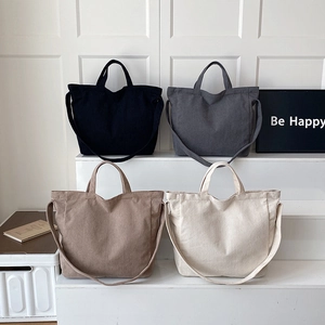 Damen Cord Tote Bag Große Kapazität Crossbody Umhängetasche Vintage Einfarbig Lässige Handtasche Täglich Shopping Tasche