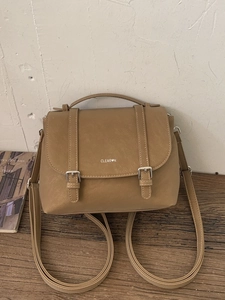 Retro brown leather large capacity convertible backpack and crossbody shoulder bag