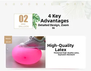 Macro view of thickened pink latex balloon showing anti-burst and pressure resistance
