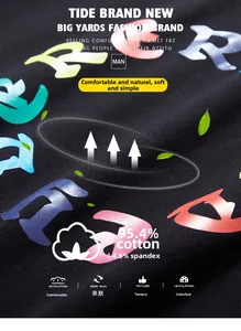 Close-up of cotton spandex fabric showing twill texture and colorful letter print