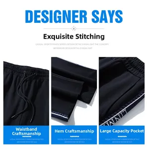 Detail of elastic drawstring waist and ribbon cuffs on navy blue plus size joggers