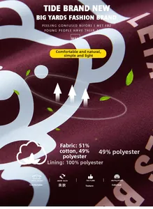 Gros plan d'un tissu respirant 51% coton avec impression graphique blanche sur sweat