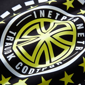Sweat-shirt homme grande taille noir avec imprimé graphique étoile jaune et texte artistique