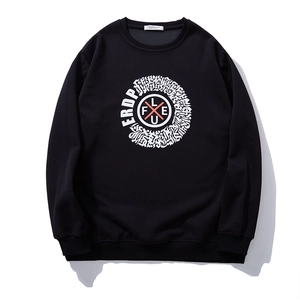 Men's Plus Size Cotton Blend Sweatshirt Letter Graphic Print Crew Neck Loose Long Sleeve Top Casual Sporty Pullover