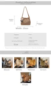 Détail macro de la texture du sac en peluche avec dimensions et charmant pendentif ours