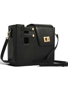 Damen PU Leder Umhängetasche Mit Tragbarem Trinkflaschenhalter Outdoor Schultertasche Gold Verschluss Verstellbarer Gurt Handtasche