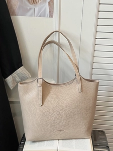 Women's Fashion Lychee Texture PU Leather Tote Bag Large Capacity Casual Shoulder Bag With Adjustable Strap And Zipper Closure