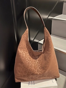 Sac Fourre-tout Vintage Imprimé Léopard pour Femmes Grande Capacité Mode PU Hobo Sac à Épaule Sac Sous le Bras et Pochette