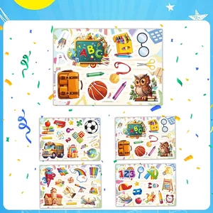 Kit stickers décoration fête scolaire allemande avec quatre motifs taille 20x14cm