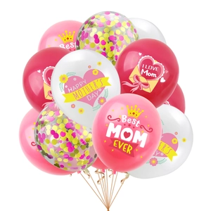 Kit déco fête des mères avec ballons festifs et texte imprimé Best Mom Ever élégant
