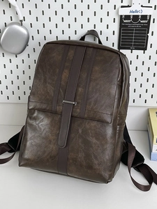 Women PU Leather Fashion Backpack Business Casual Retro Laptop Bag Large Capacity Waterproof Travel Schoolbag For Girls