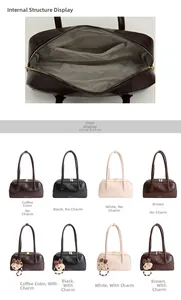Detailed interior layout of the vintage Boston bag showing a secure zipper pocket
