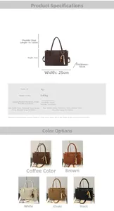 Detailed size specifications for a textured bucket bag with 25x10x17cm dimensions
