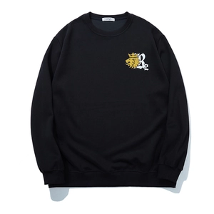 Men's Plus Size Sweatshirt Cotton Blend Printed Lion Letter Graphic Pullover Loose Fit Casual Sporty Streetwear Top