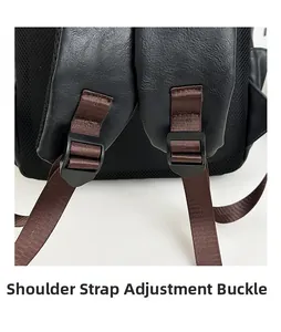 Detail der Schultergurt-Verstellschnalle mit atmungsaktiver Netzpolsterung am Rucksack