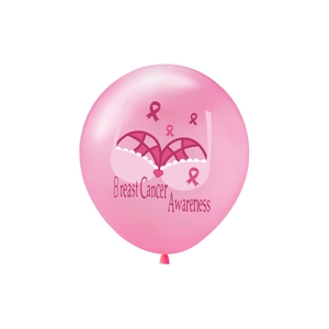 Palloncini rosa Breast Cancer Awareness con nastri per eventi di beneficenza