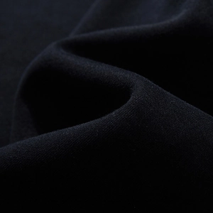 Men's oversized black sweatshirt with premium high-density knit fabric texture details