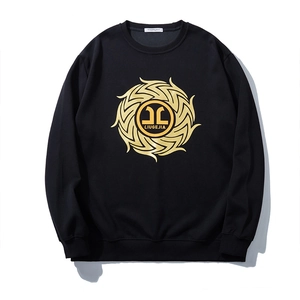 Felpa da Uomo Taglie Forti Vestibilità Larga in Misto Cotone con Stampa di Lettere Girocollo Manica Lunga Pullover Autunno Casual