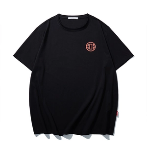 Men Plus Size Graphic Printed T-Shirt Cotton Blend Streetwear Short Sleeve Tee Black Loose Fit Top Summer Casual Clothing